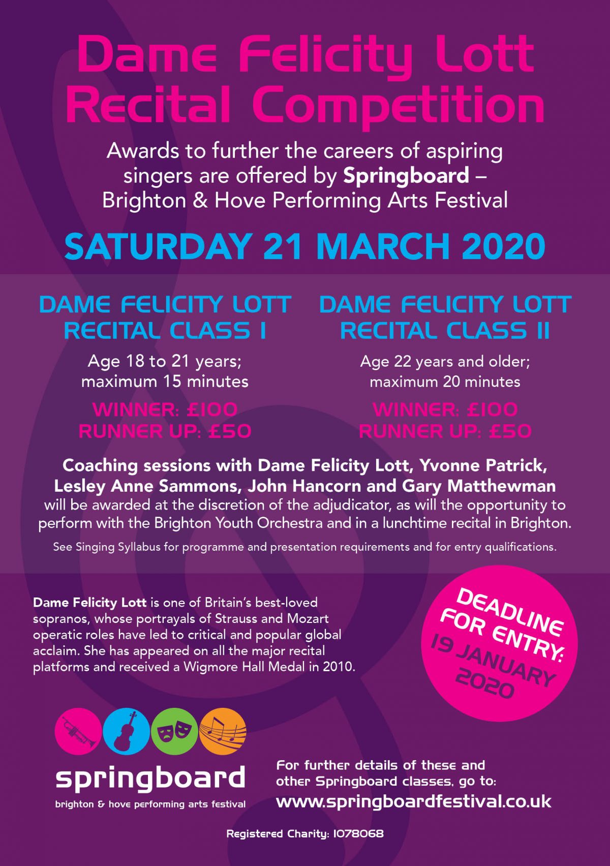 New singing competition Springboard Brighton & Hove Performing Arts